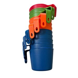 GSI Outdoors Nesting Camping Cups Set of 11 Mesh Storage‎ Bag Multicolor PP Mug
